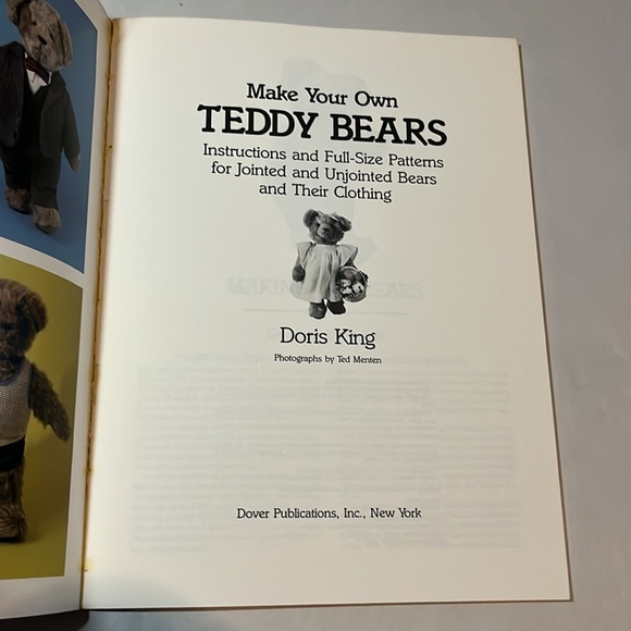 NWT Make Your Own Teddy Bears Instructions Patterns Clothing BOOK Crafters - Picture 5 of 17